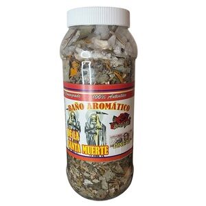 Holy Death aromatic herb bath/ baño de hierbas aromatico de La Santa Muerte